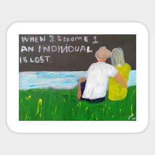 When 2 become 1 Sticker